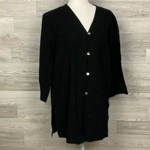 Sun Bay Leisure Black Cotton Dress Button Down